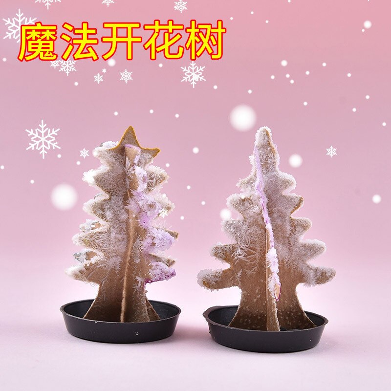 Mini Size 8Cm 20G De Magic Groei Boom Magic Groeiende Papier Sakura Kerstman Kerstboom Kids Wetenschap onderwijs Voor Leren