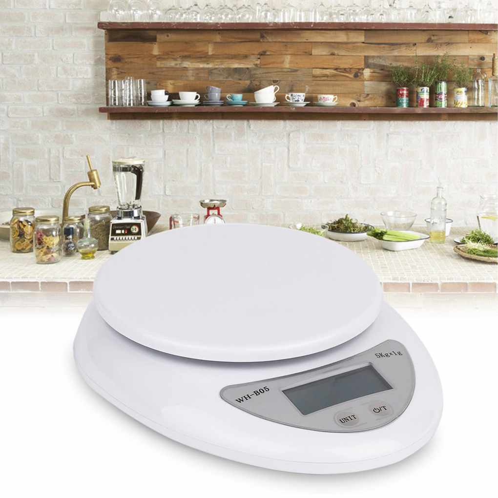 5kg / 1g Portable Digital Scale LED Electronic Scale Food Measurement Weight Battery Powered Measurement Weight Kitchen Gadget