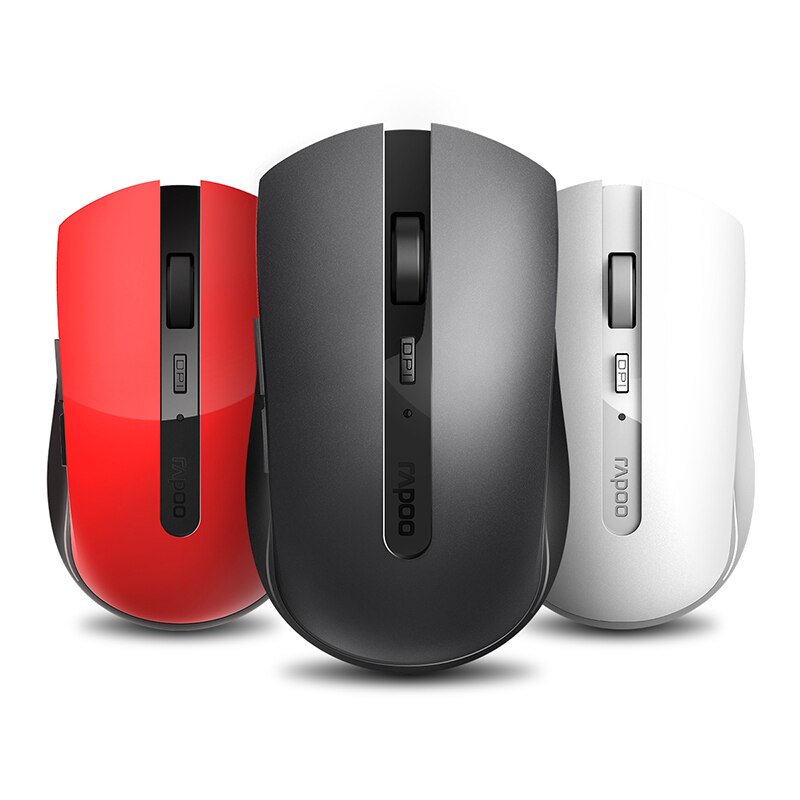 Rapoo – souris multimode sans fil 7200M, silencieuse, 1600DPI, Bluetooth 3.0/4.0 RF 2.4GHz, pour ordinateur portable