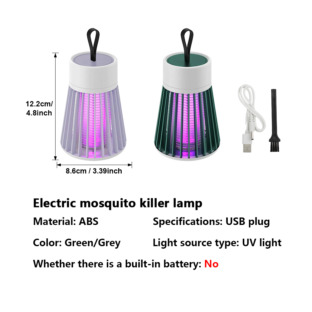Muggenmoordenaar Lamp, Elektrische schok Insect Zapper USB, Slaapkamer Buitengebruik, Twee-in-één insectenval voor moeders Wespen Muggen, Draagbaar