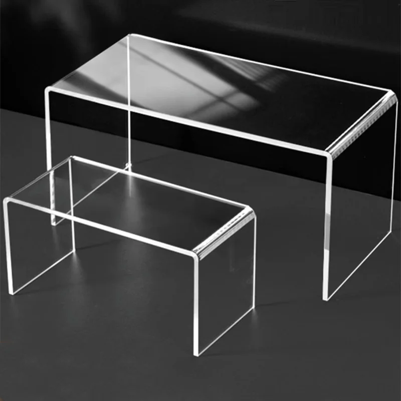 Klare Acryl-Regal, Schreibtisch-Vitrine, Schallwand, Kleiderschrank, Kühlschrank, geschichtete Trennwand, Kosmetik, Spielzeug, Parfüm, Lagerregal
