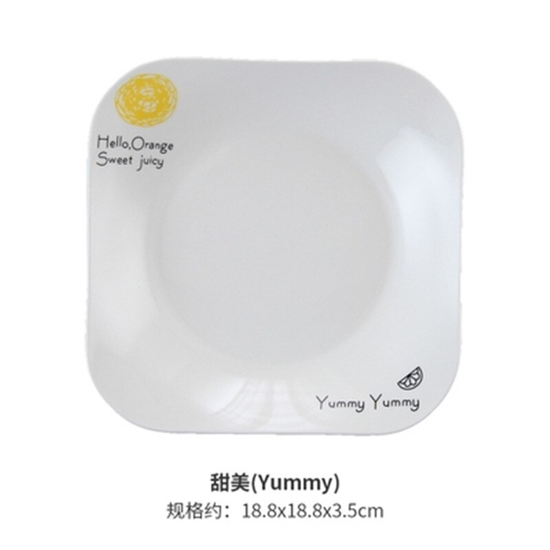 European Vintage Steak Plates Restaurant Breakfast Plate Dinnerware Set Brief Strip Dinner Trays Ceramic Salad Pasta Dishes: White