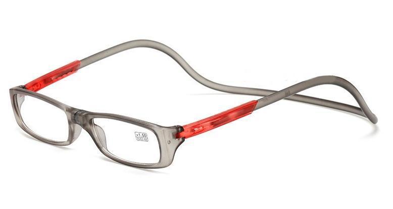 Presbyopie Brille Presbyopie Schutzbrille Stein Mann Spiegel Transparent Acetat Drehbare Auge Starke Magnetische: WHITE / +350