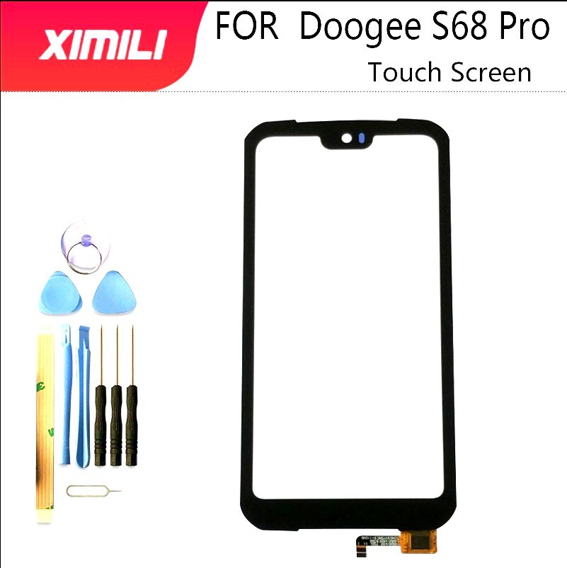 Sensor de Digitalizador de pantalla táctil Original para Doogee S68 Pro, reemplazo del Panel de vidrio, piezas de montaje de 5,9 pulgadas