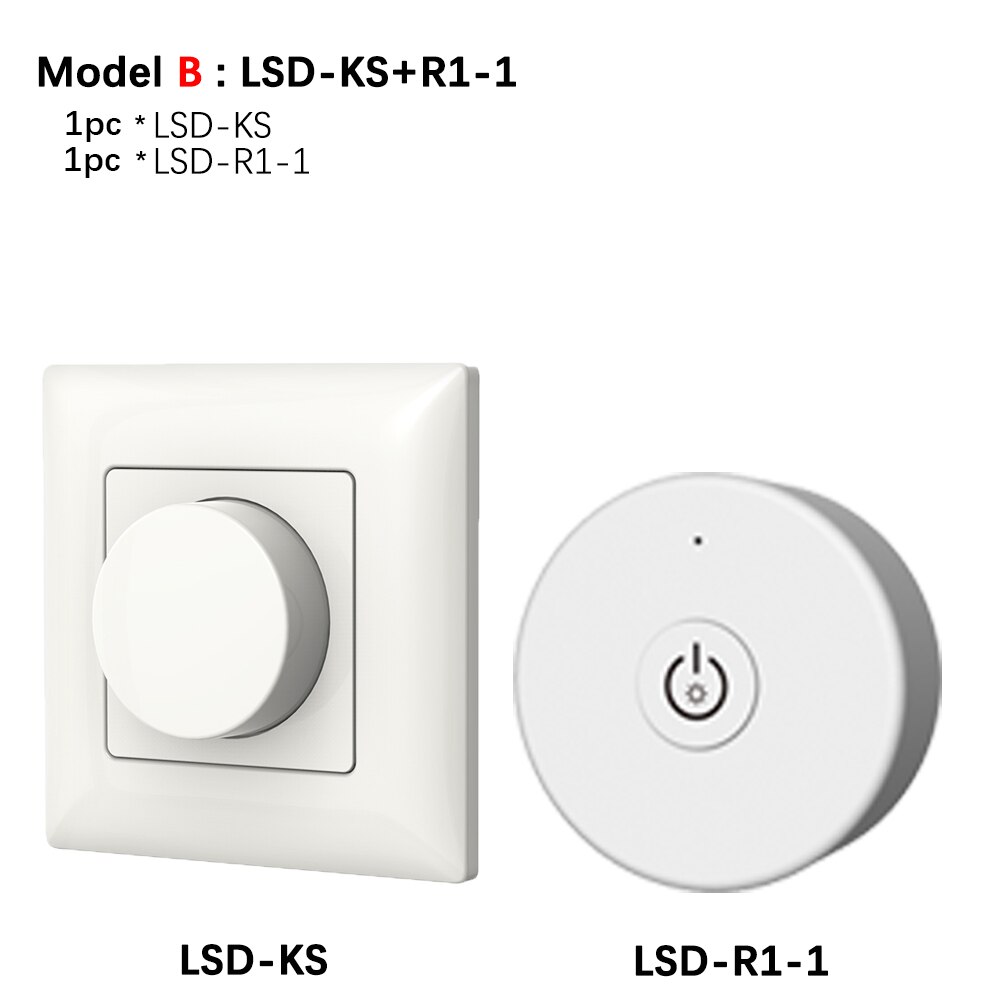 led Dimmer 220V KS LED Wall Mount Manual Knob Panel Triac Dimmer 110V-240V dimming for led Lamp Panel Dimmable Knob Switch: Model B