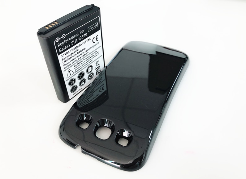 Batterie étendue i9300 pour Samsung Galaxy S3, 4300mAh, avec coque arrière, SIII i747 s3