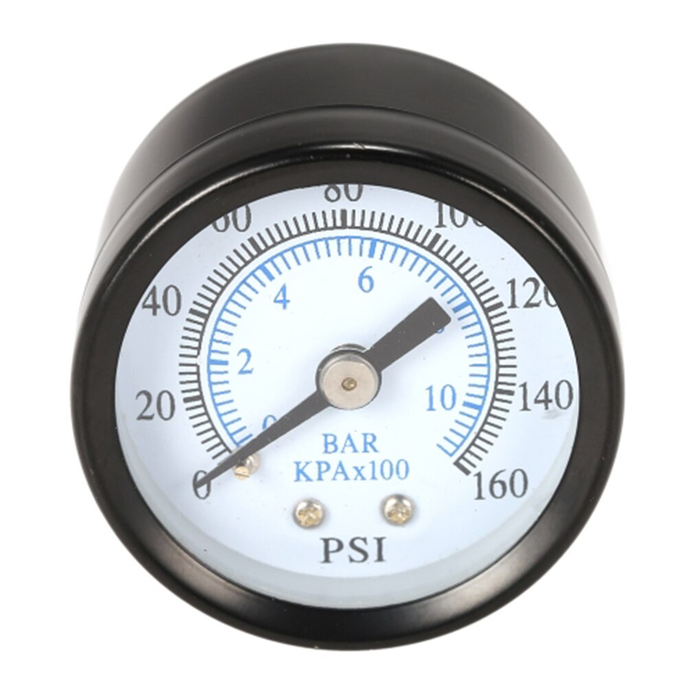 1/8 Inch 160 Psi 0-10bar Compressor Compressed Air Pressure Gauge Small Double Scale Measurer Ts-40