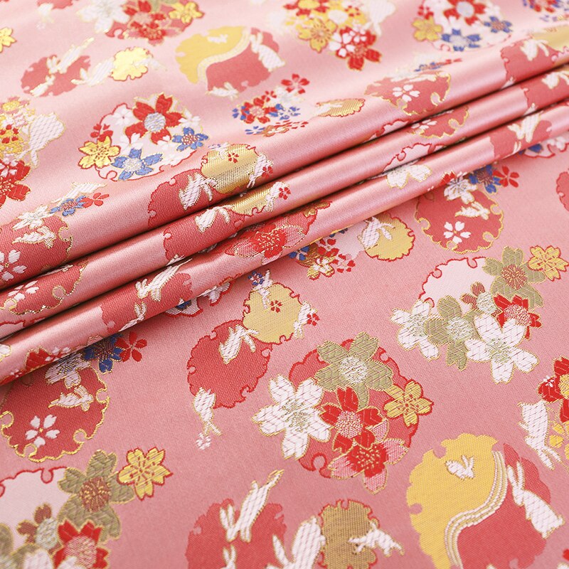Jurk Brokaat Satijn Jacquard Patroon Stoffen Voor Cheongsam Hanfu En Kimono Naaien Materiaal: fense