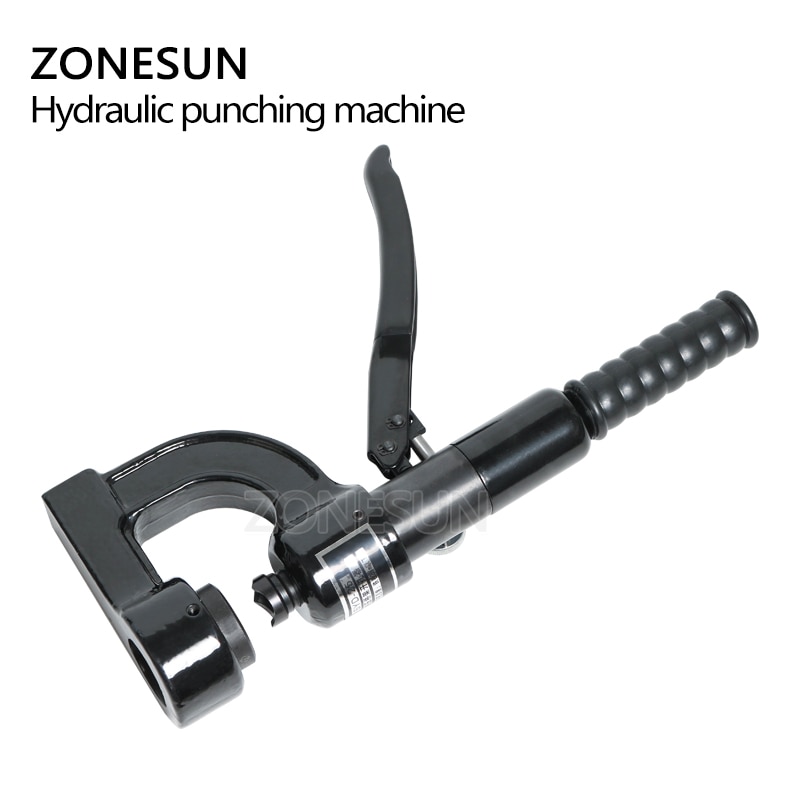 ZONESUN Portable Hydraulic Punching Machine Punch Round Hole For Steel Metal 25mm Round Hole Digger Opener Perforator Punch Tool