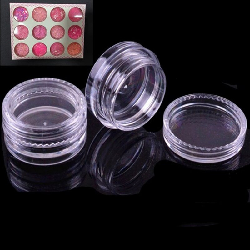 10pc Mini Refillable Container Storage Bottle Cosmetic Empty Jar Acrylic Pot Eyeshadow Acrylic Makeup Bottle Jar Face Cream Box