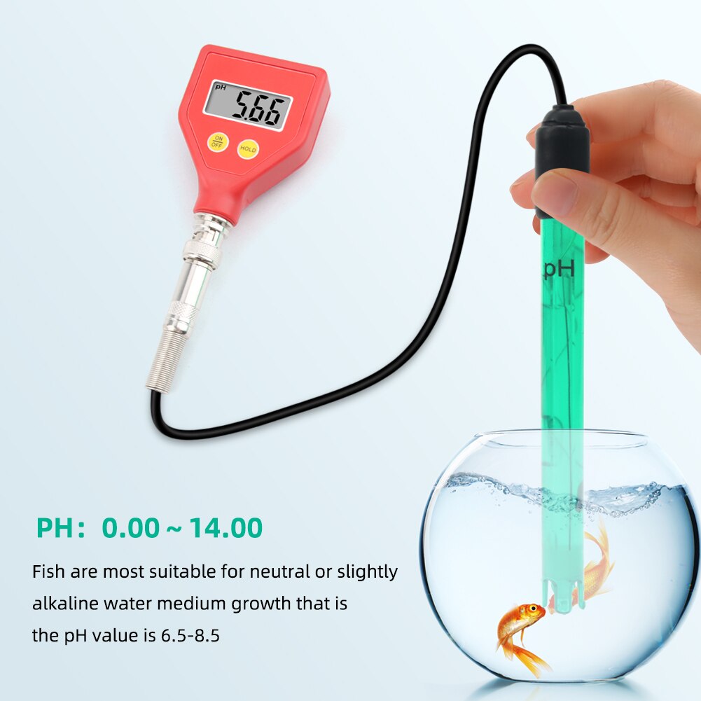 Yieryi PH-98105 Ph Checker Digitale Ph Meter Hoge Precisie Ph Analyzer Tester Atc Voor Aquarium, Hydrocultuur, Laboratorium
