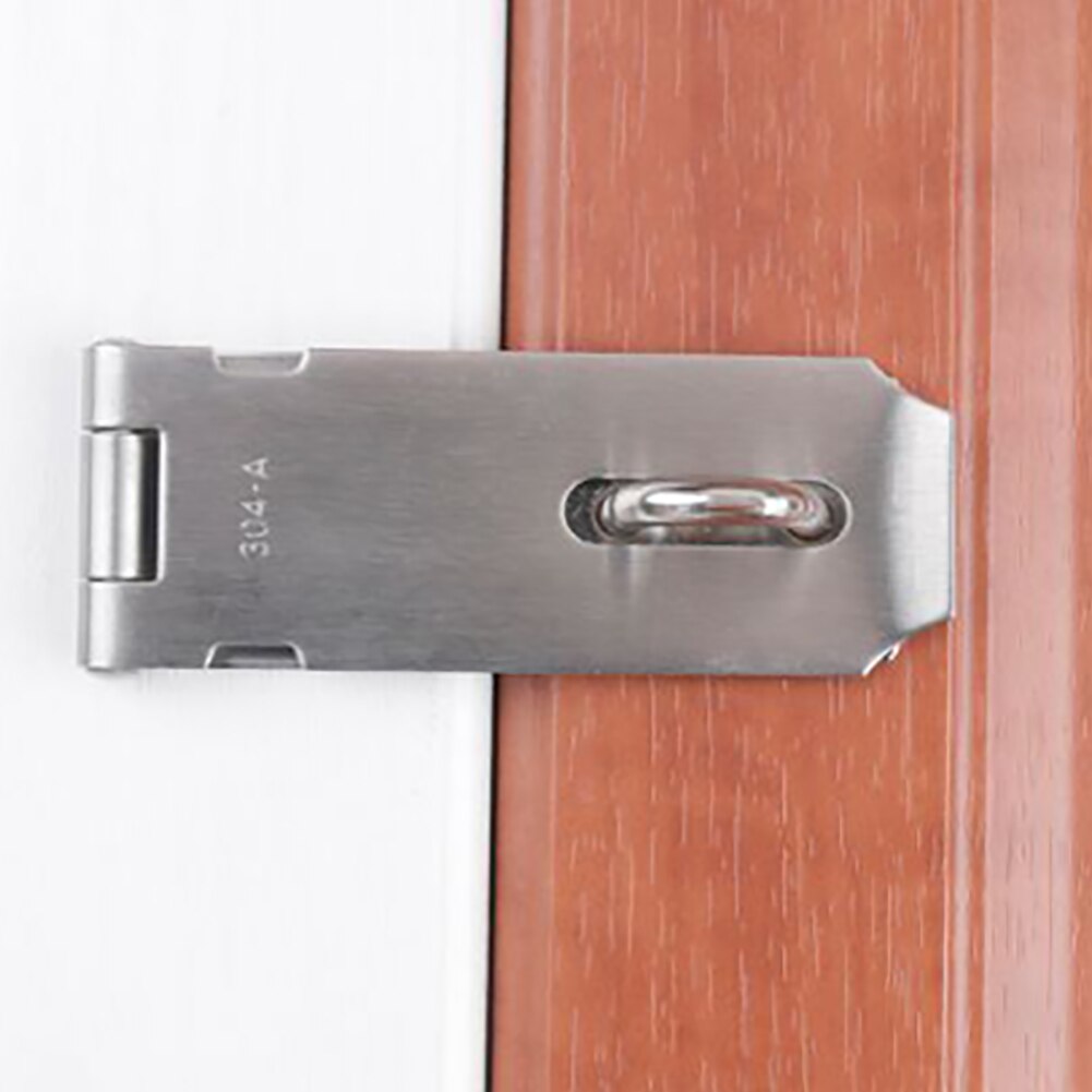 2pcs Security Safety Anti Theft Hotel Home 90 Degree Easy Install Latch Lock Universal Stainless Steel Window Padlock Door Hasp