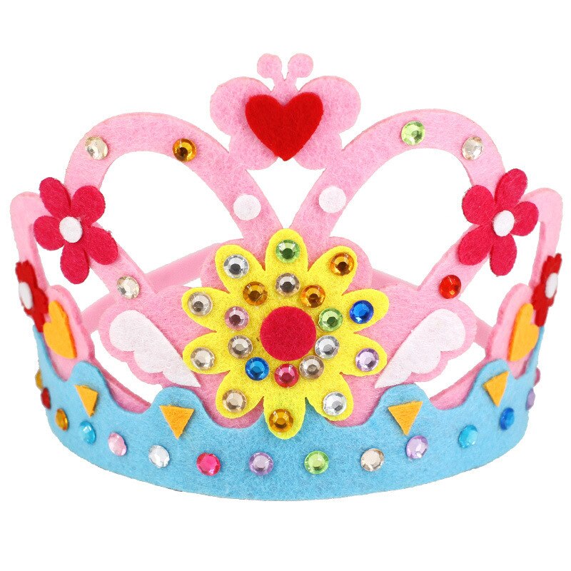 Kreative DIY Handwerk Spielzeug Pailletten Crown Blume Stern Muster Kindergarten Kunst EVA Schaum Papier Spielzeug Für Kinder Party Dekoration: Style 1