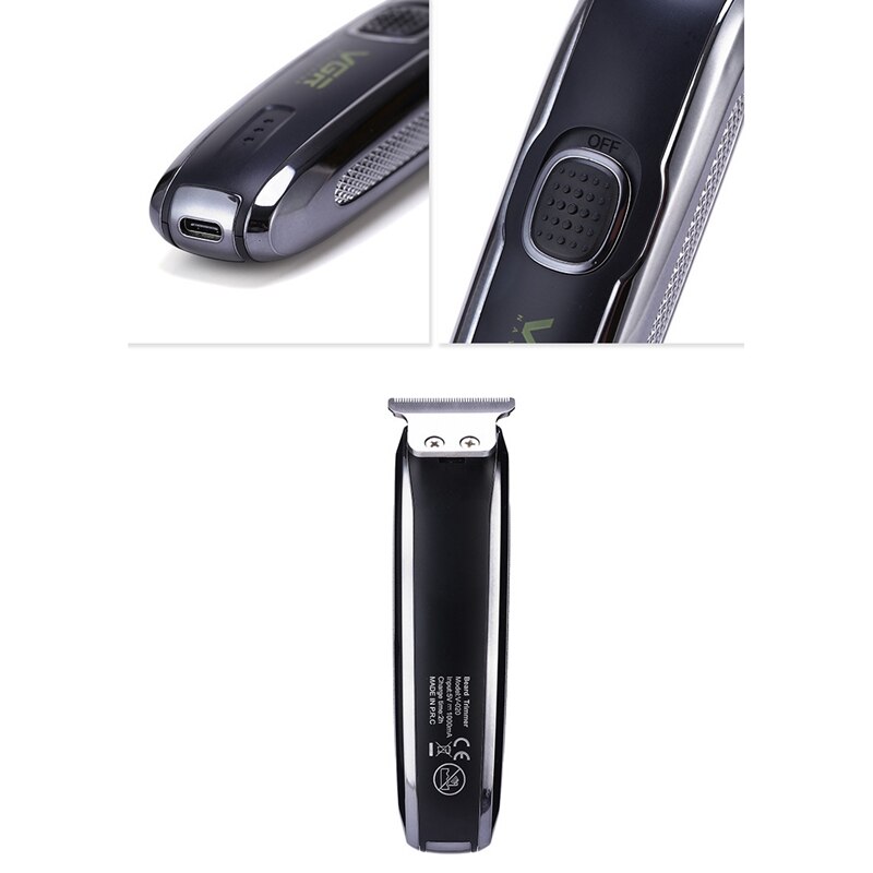 Vgr V-020 Wireless Rechargeable Shaver Hair Trimmer Beard Car Trimer for Men Usb Electric Stubble Edge Razor Cutter Hair Cutting