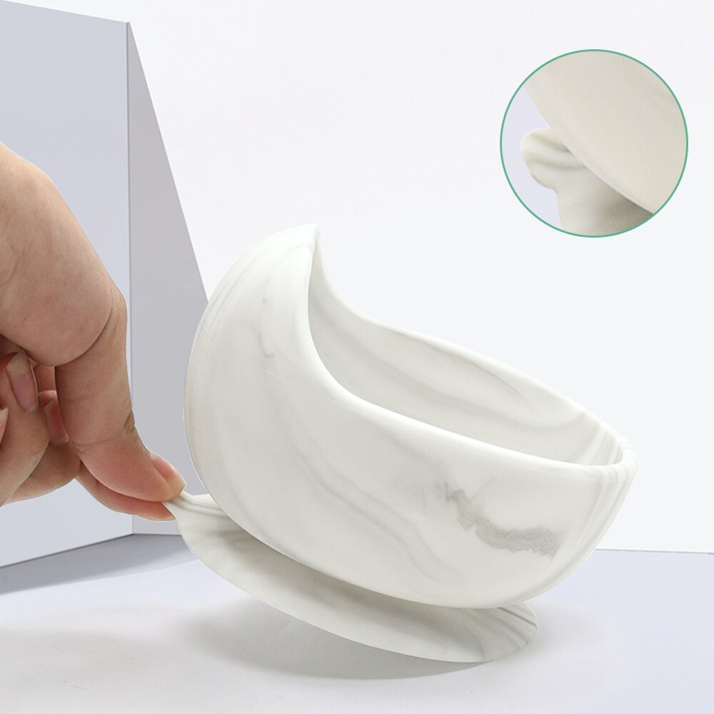 Tazón de silicona para bebé, vajilla de alimentación, cuchara de madera, cuenco de succión impermeable, platos antideslizantes, productos de cocina