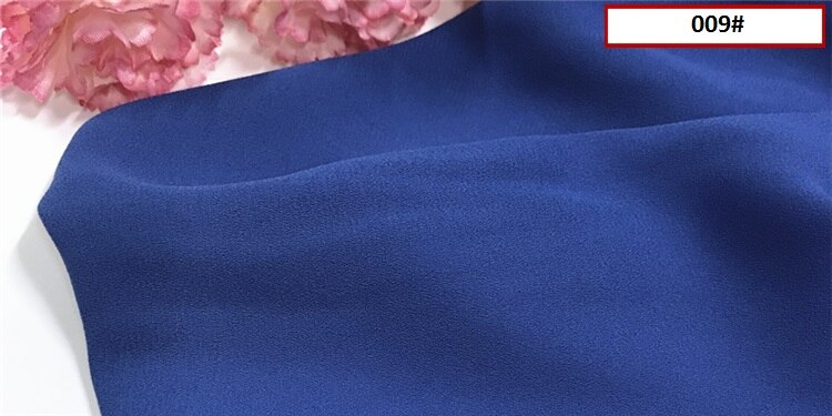 Mousseline de soie tissu Opaque doux tissu pour mousseline de soie robe blouse skite mariage décor bricolage blanc noir rose rouge jaune bleu 120d tissu: 9