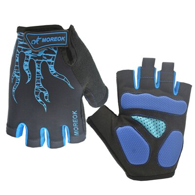 Transpirable bicicleta Guantes De medio dedo Guantes De Ciclismo bicicleta De carretera guante Guantes para moto bicicleta para deportes De bicicleta Guantes: Azul / XXL
