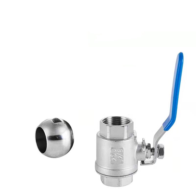 Female Straight Two-pieces Full Ports 304 Stainless Steel Ball Valve