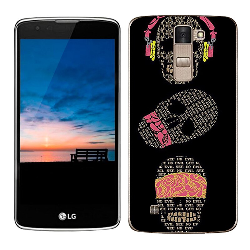 Luxury Case For LG K8 Lte K350 K350E K350N Covers Scape Painted Silicon TPU Soft Cover For LG K8 Phone Cases 5.0 Capa: 13