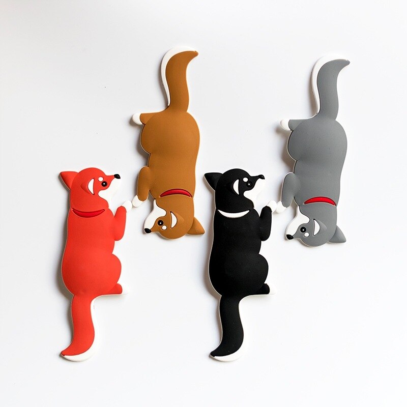 Imanes de nevera con dibujos de animales para cocina, gancho fuerte magnético de PVC, con forma de cadena, cola flexible, almacenamiento, 1 unidad