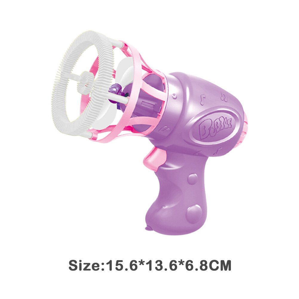 Durable Multifunction Automatic Bubble Maker Funny Portable Classic Texture Summer Funny Blowing Bubbles Machine Toys: Purple