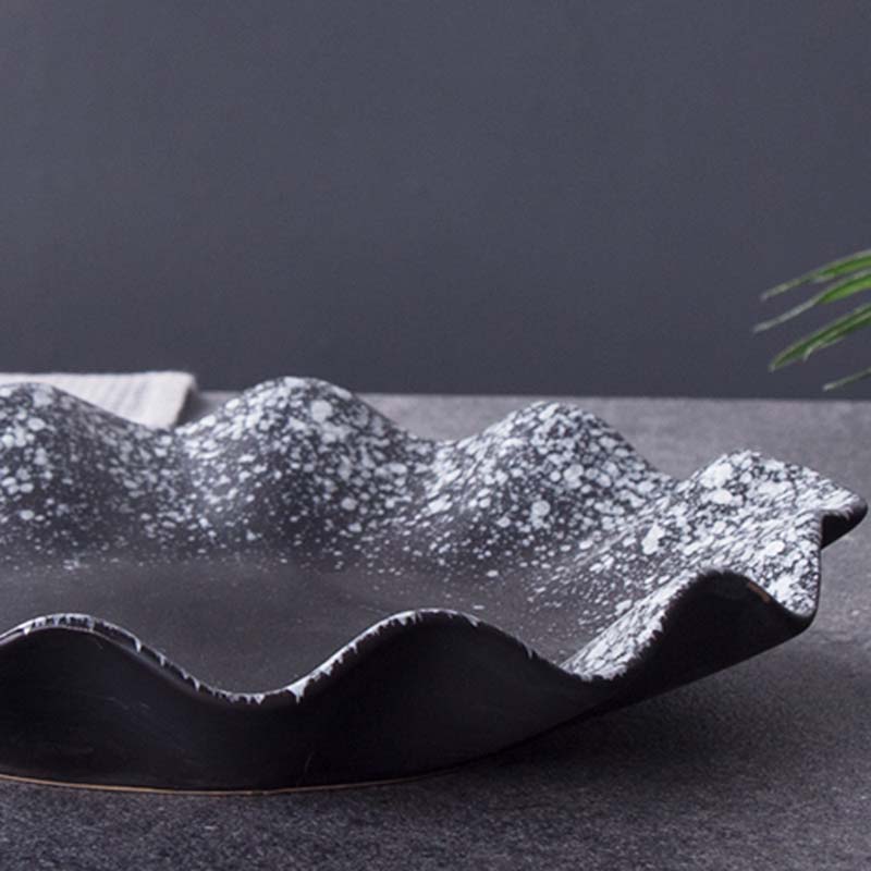 Restaurant special dish, lotus leaf dish, fruit dish, western dish, Japanese personality kiln changed ceramic special-s