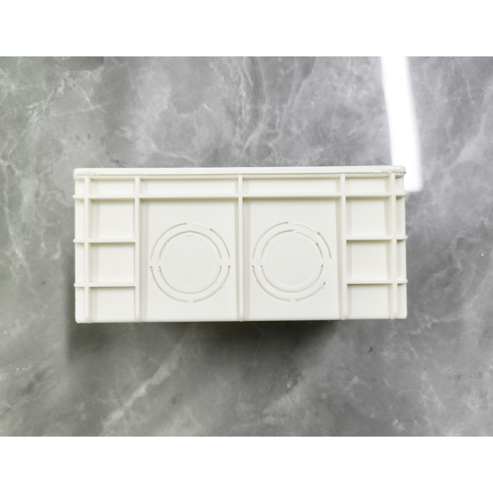 Shawader US/AU Standard Electrical Mounting Junction Box Rectangle Handy Secret Stash Conduit Mounted Switch PVC for Hard Wall
