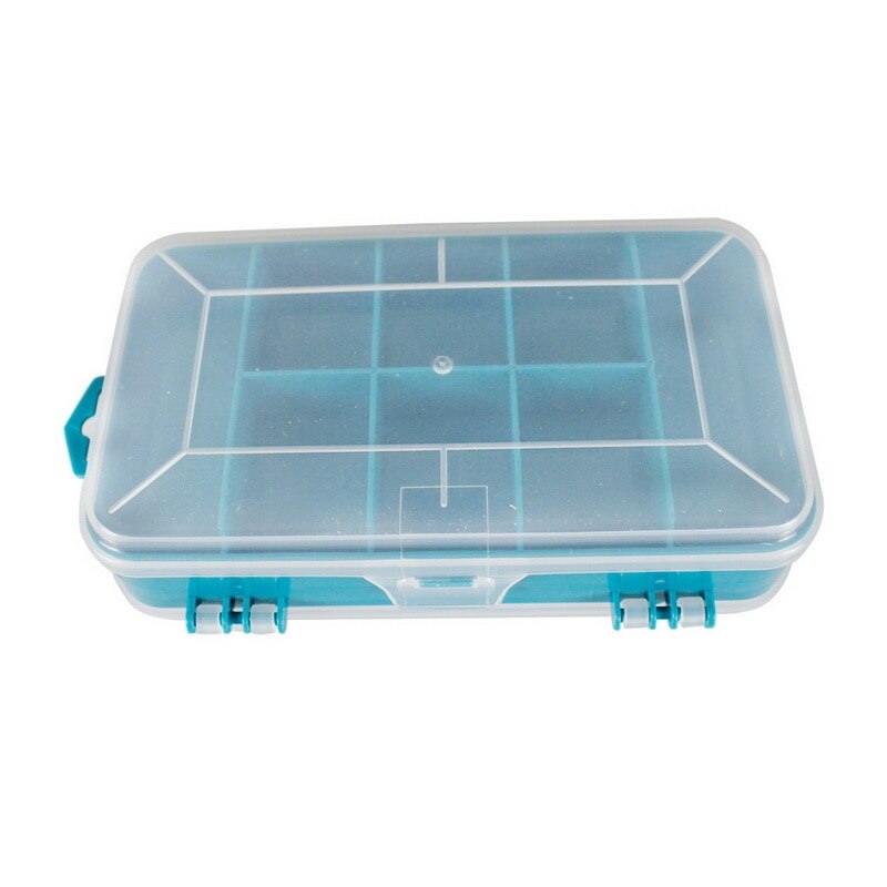 13 Grids Draagbare Transparante Schroeven Opbergdoos Double-Side Multifunctionele Opslag Tool Case Plastic Case: A