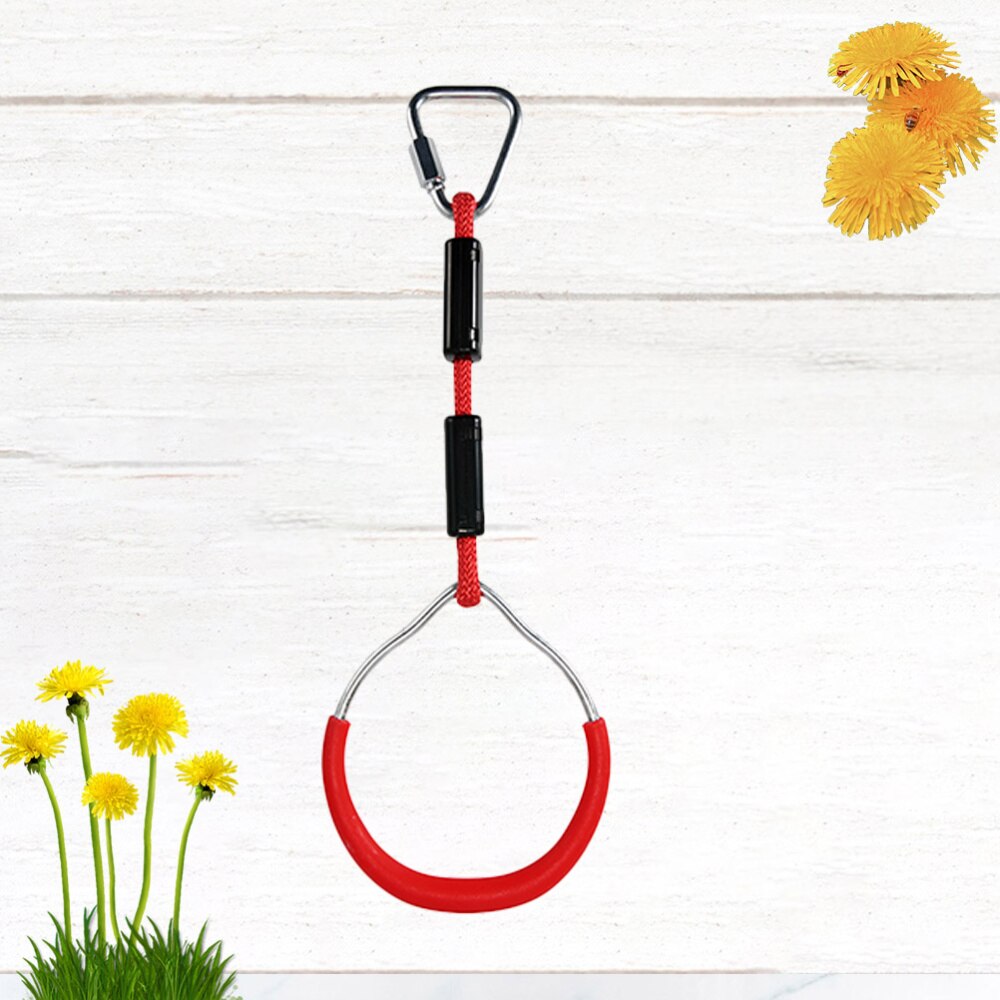 1PC Plastic Gymnastic Ring Children Fitness Ring for Kids Exercise Strength Bodyweight Training (Red): Red