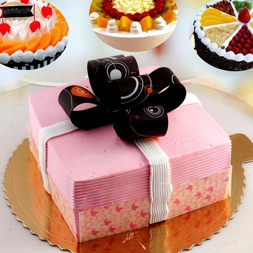 Transhome Baking Tools For Cakes 5 Pcs/set Cake Board Round Gold Cardboard Tray Cupcake Dessert Displays Tray Birthday Cake Tray