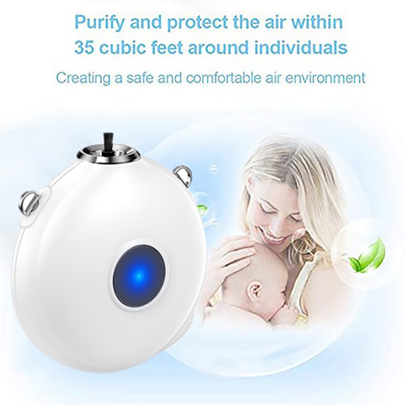 Personal Wearable Mini Portable 580MAh Battery 20 Million Negative Ion Hanging Neck Air Purifier Car Purifier: Category 2