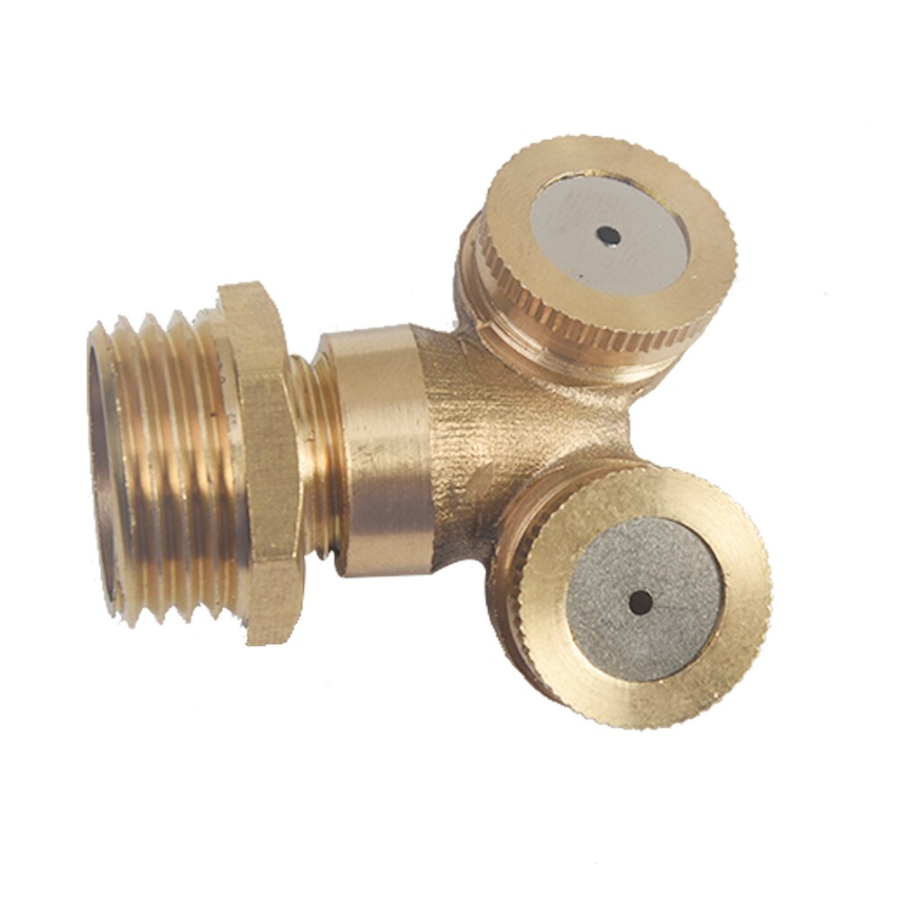 1/2 Brass Agricultural Mist Spray Nozzle Garden Irrigation System lawn Sprinkler Irrigation Nozzle Sprayer To Cool Dust: two