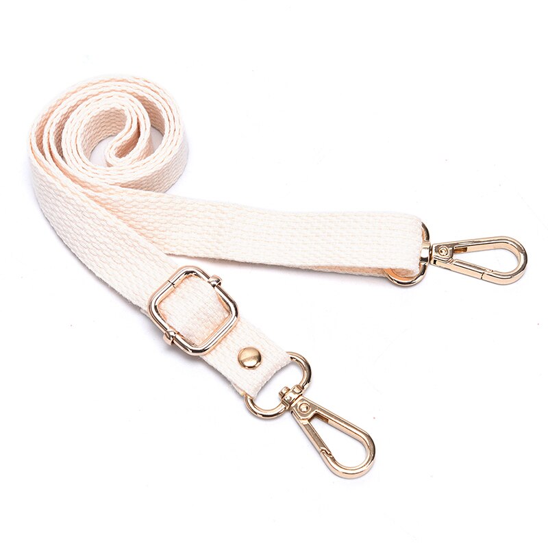 130cm snoepkleurige tasriem verstelbare schouderriem tas vervangende accessoire 4 kleuren: Beige