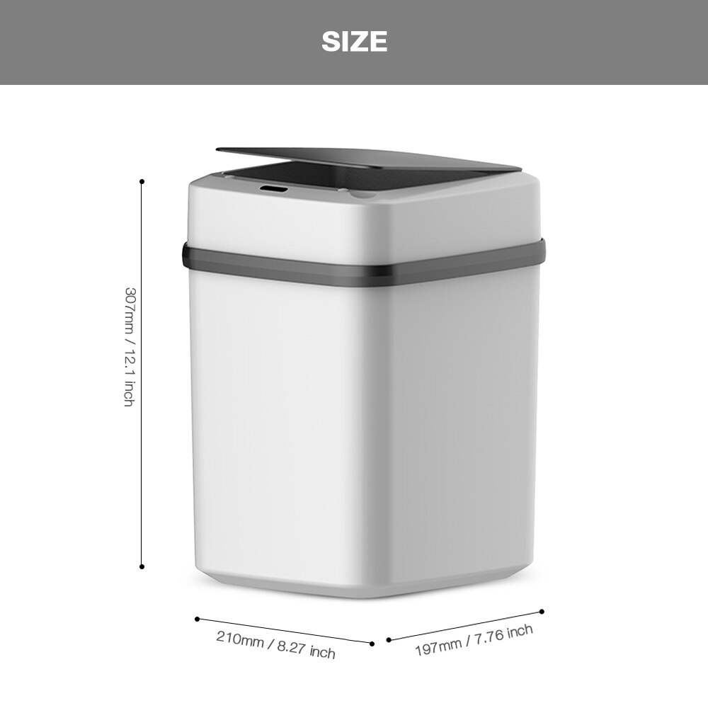 10L Clever Mülleimer Automatische Induktion Sensor Mülleimer Mülleimer Deckel Bewegung Detektor Schlafzimmer Kein Lärm Abfall Behälter