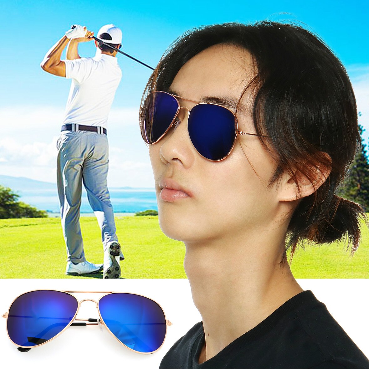 Solbriller mænd sport solbriller beskyttelse golf solbriller damer køre ride briller fiske briller