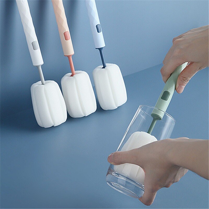 entfernbar Schwamm Baby Tasse Flasche Bürste Küche Reinigung Werkzeug Glas Tasse Wäscher Flasche Reinigung Reinigung Bürste