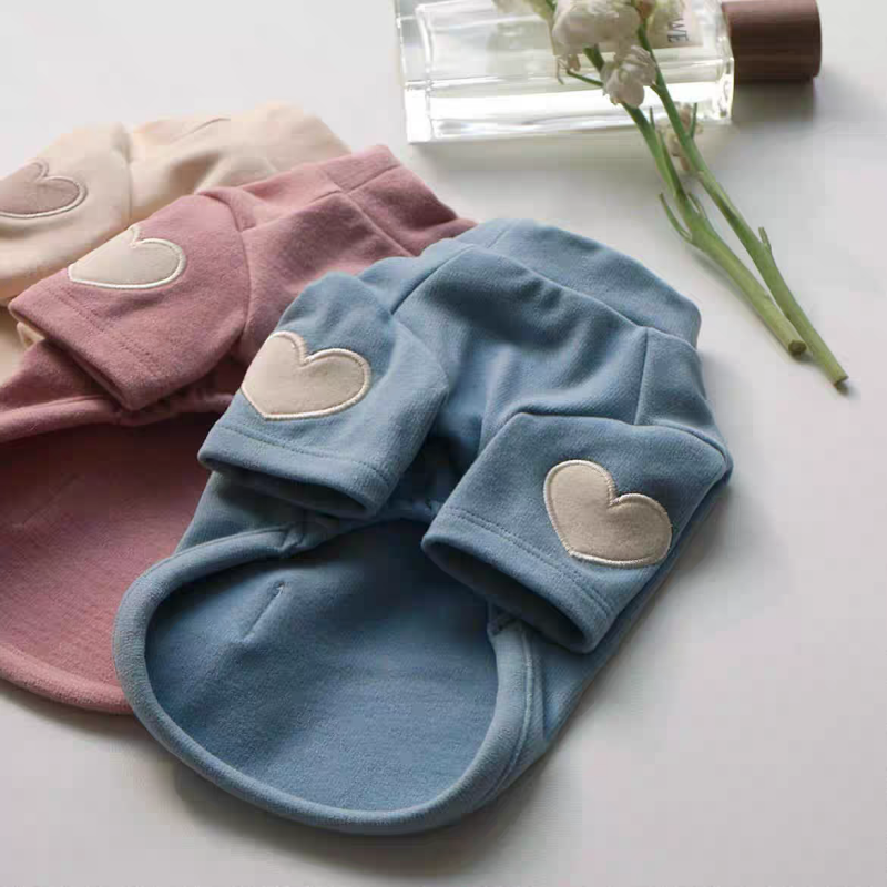 Uwielbiam zimowe ciepłe ubrania dla zwierząt domowych i psów, koszula z nadrukiem, słodki miś z motywem misia, yorkshire, bluza z kapturem, ciepłe ubrania dla kotów i psów