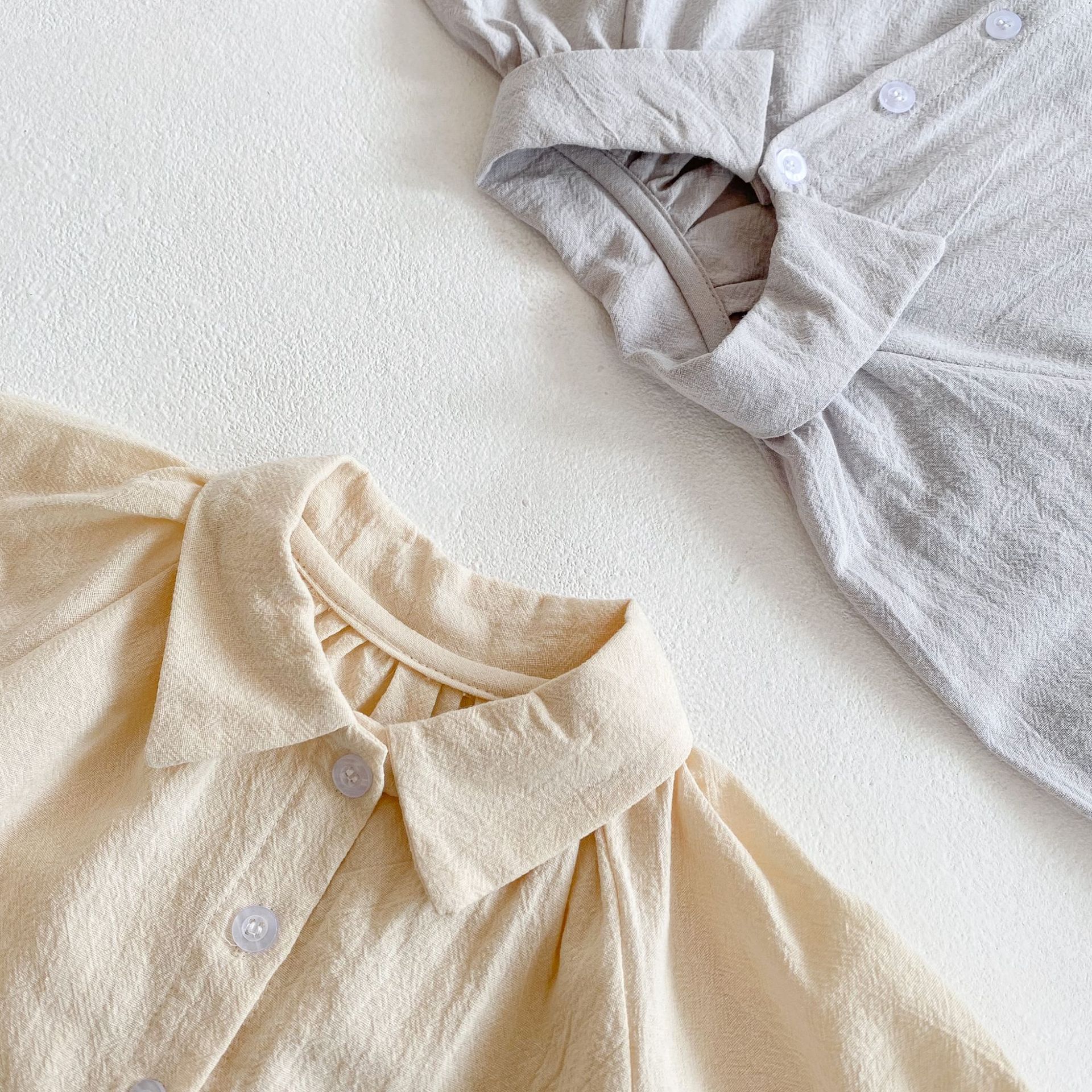 Novo outono bebê meninas sólido princesa blusas solto algodão all-match camisa de manga longa topos da criança crianças roupas infantis camisas