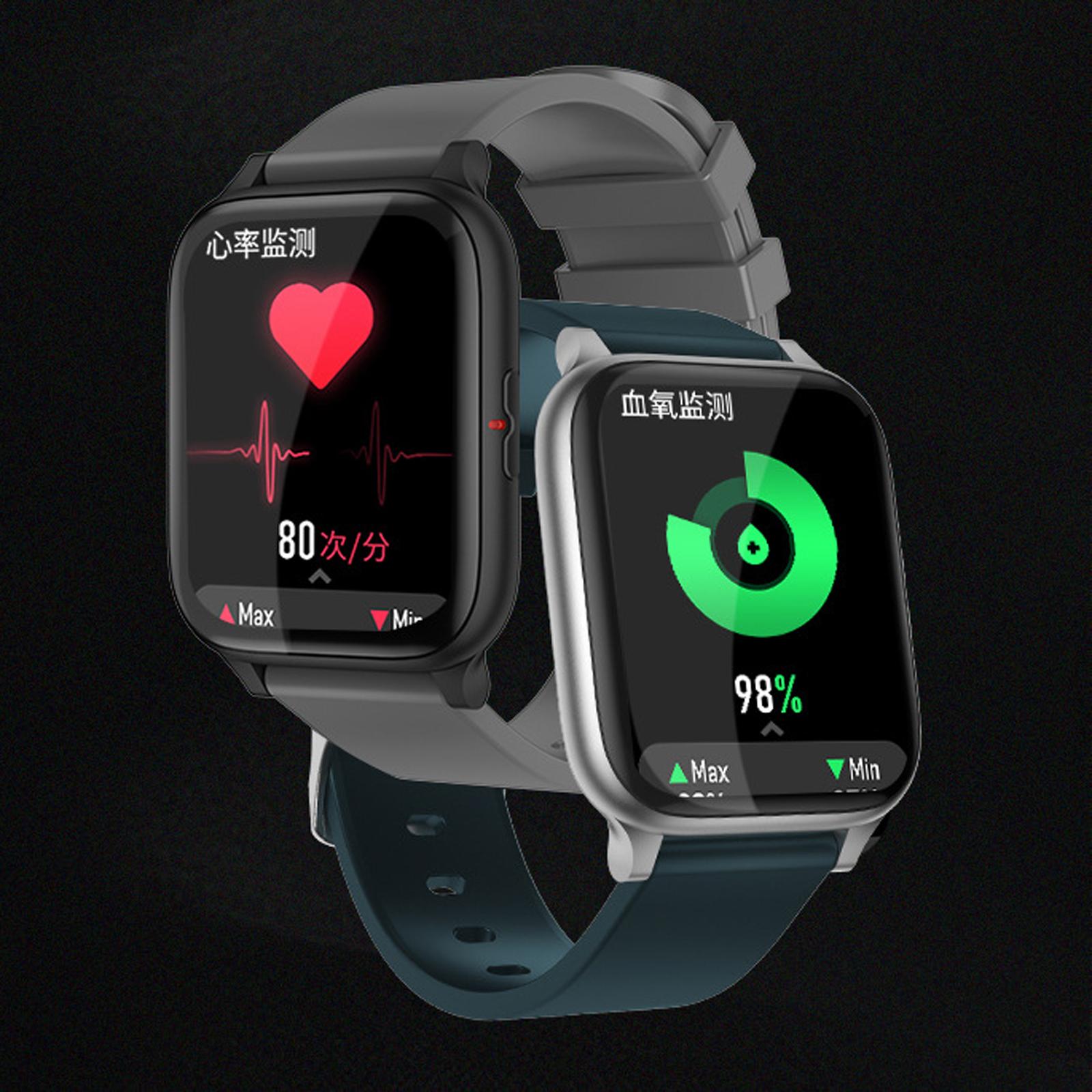 1.75' Smart Watch Adult Waterproof Bluetooth Smartwatch Sports Watch Health Tracker Thinner &amp; Larger Wrist Band for IOS Android