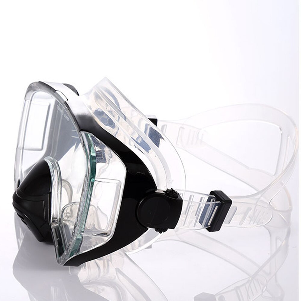 GTOS wide one vision scuba free diving mask Dive and Snorkeling Mask one lens standard adult size clear silicone belt