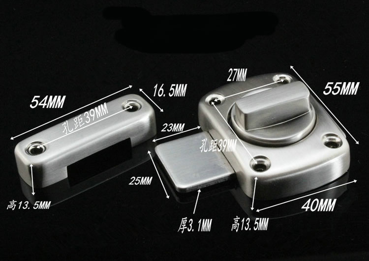 ,Sliding door/window Antitheft bolt,Rotary switch bolt,with Spring,Durable,not rustDoor Latches,Hardware