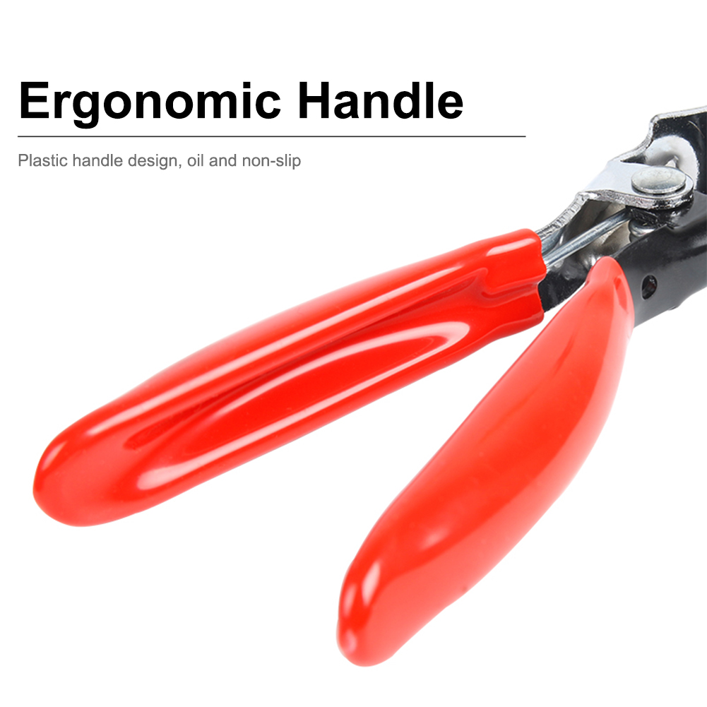 Angled Auto Fuel Vacuum Line Tube Hose PVC Dip Coated Handle Remover Separator Pliers Pipe Suitable Trachea Fuel Tube Water Pipe