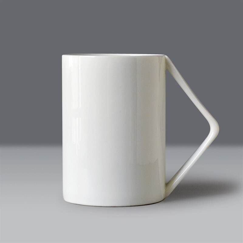 400ML, plain white bone china coffee mug, porcelain embossed tumbler, taza cafe cups and mugs, enamel cup