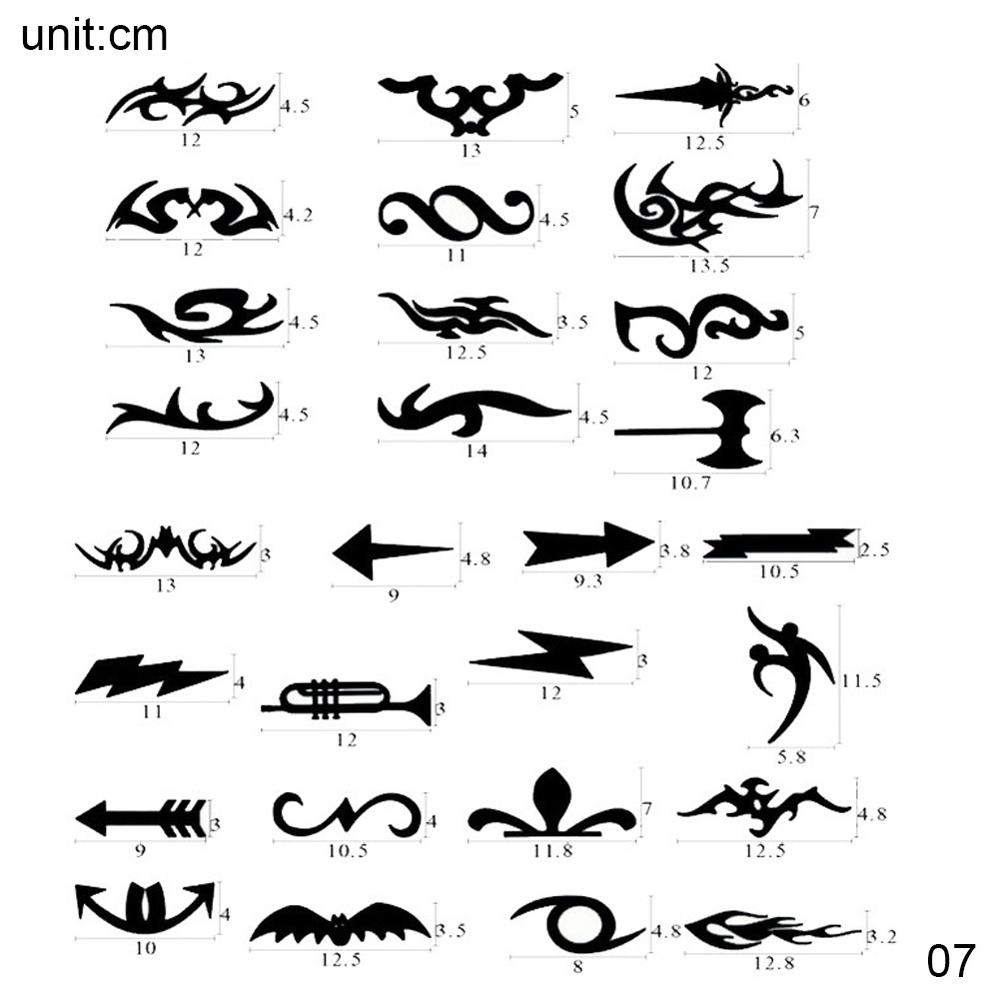 Salon DIY Hairstyling Hair Tattooing Template Hair Trimmer Carved Coloring Pattern Stencil Dye Coating Board Rookie: 07