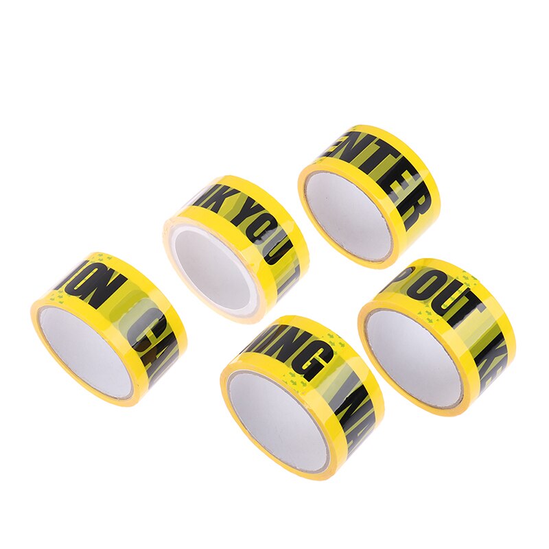 1Pc Waarschuwing Tape Diy Sticker Voor Mall Winkel School Gevaar Voorzichtigheid Barrière Herinneren Werk Veiligheid Plakband 48Mm * 25M