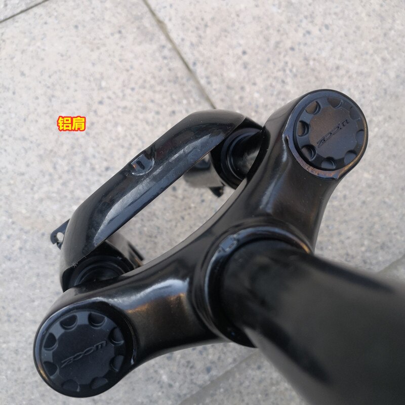 20 Inch Disc Brake Suspension Front Fork Black 28.6×161mm Toothless Front Fork Mountain Bike Folding Bike