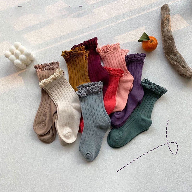 MILANCEL – chaussettes à friser pour filles, printemps,