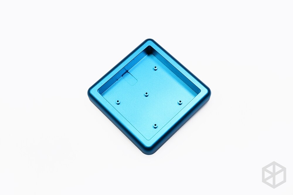 Anodized Aluminium cubic case for bm16a bm 16 bm16 keyboard acrylic panels stalinite diffuser can support Rotary brace supporter: BM16 Case Blue x1
