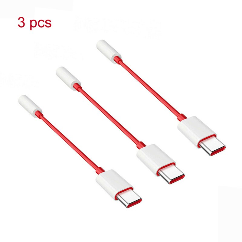 USB Type C To 3.5mm Earphone Jack Adapter Audio Cable Connector for One Plus 7 Usb-c Music Converter Oneplus 6T 7 Pro Universal: 3pcs type c to 3.5mm