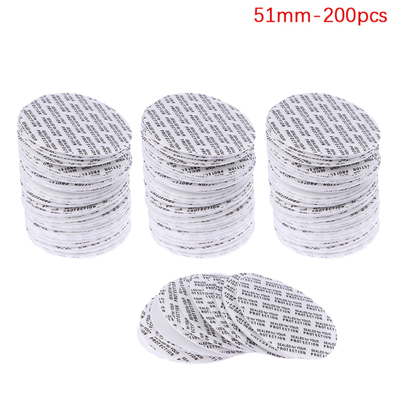 200Pcs Self-adhesive Foam Pressure Sensitive Seal Cap Lining Tamper Resistant Seals Liner For Cosmetic Jar Bottle Pot 20MM-82MM: DEEP BLUE
